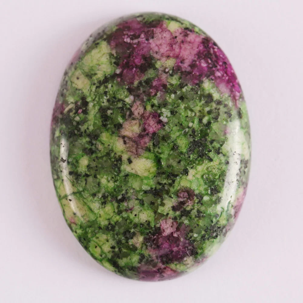 Женский овальный кабошон красно-зеленый цвет 40x30 мм 1 шт. H079 | Украшения и