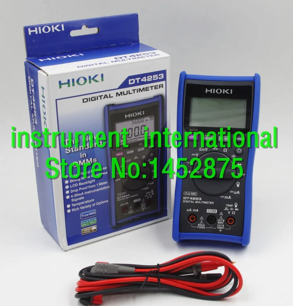 Цифровой мультиметр HIOKI DT4253 дисплей 6000 отсчетов функция фильтра нижних частот