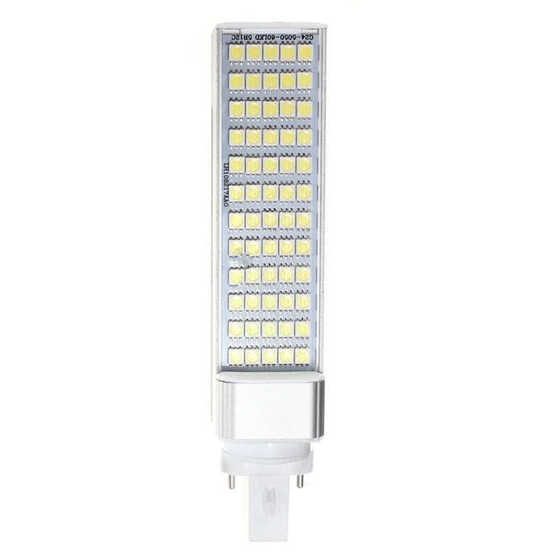 Белая светодиодная горизонтальная лампа G23 12 Вт 5050 SMD потолочный белый светильник
