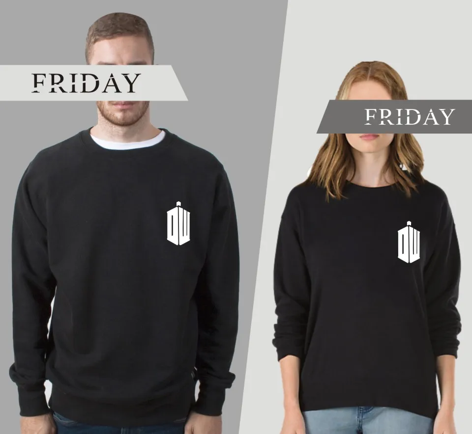 Модные женские свитшоты LUCKYFRIDAYF с капюшоном Доктор Кто Мужская толстовка