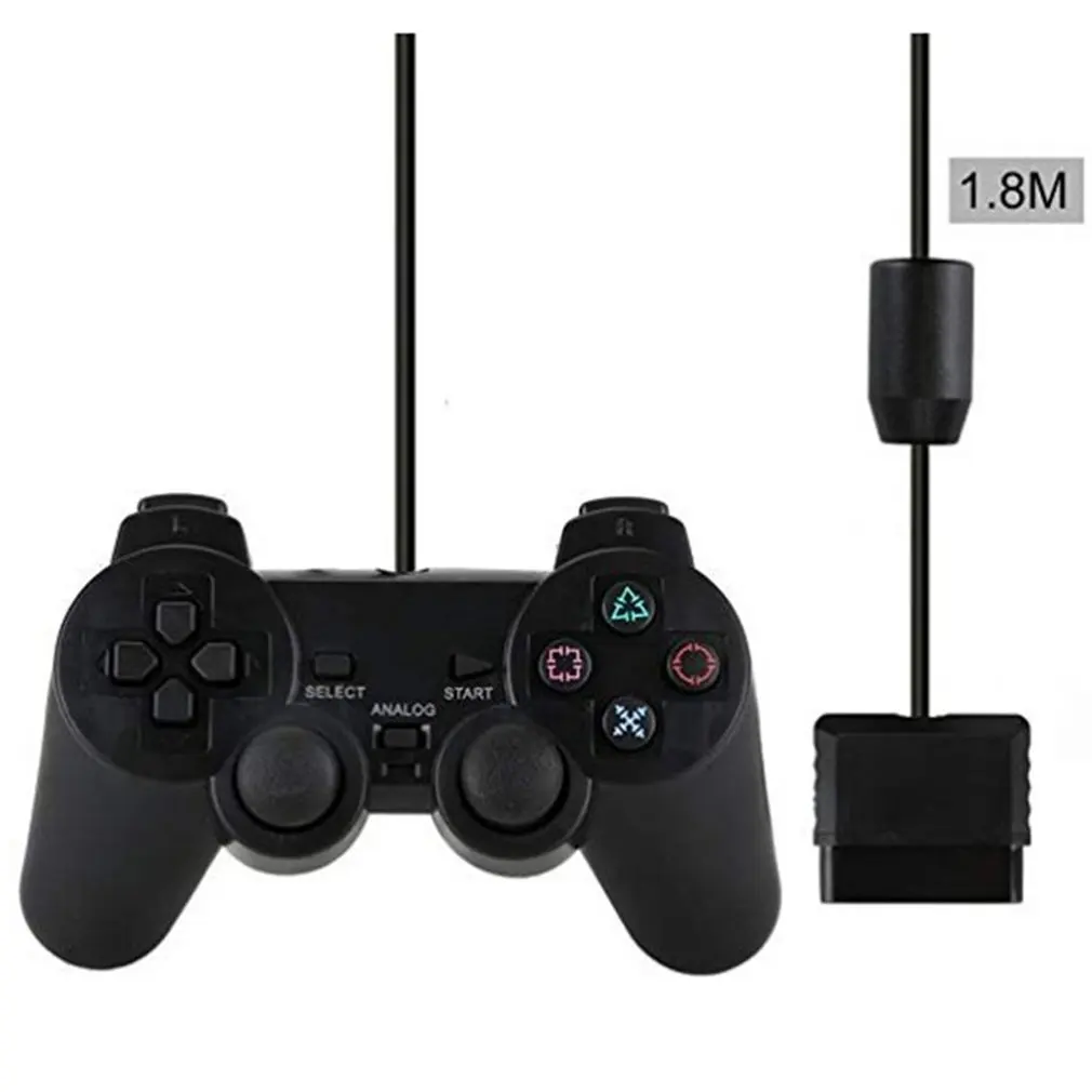 Проводные контроллеры геймпады для sony PS2 Playstation 2 Dual Shock консоль для видеоигр джойстик геймпады длинный кабель джойстик