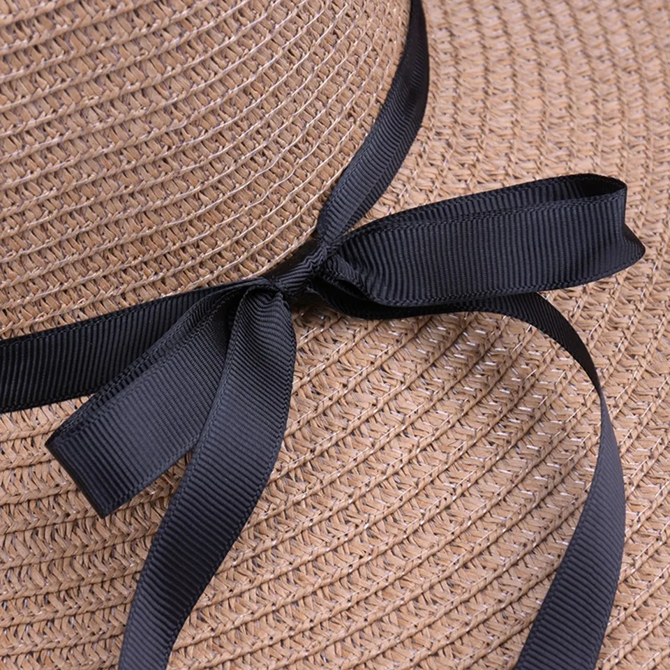 Женские соломенные шляпы с широкими полями Raffia летние пляжные для отдыха на