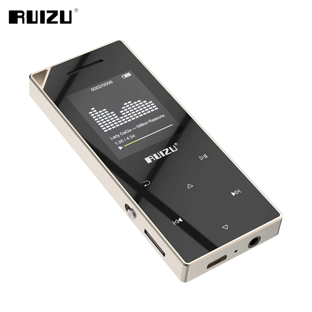 Металлический MP3 плеер RUIZU D05 с поддержкой Bluetooth 8 Гб|MP3-плееры| |