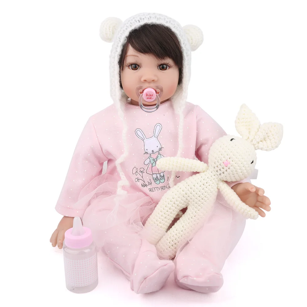 

NPKDOLL Reborn baby Doll lifelike realistic bebe boneca reborn menina silicone dolls 22 inch beautiful Christmas gift toys doll