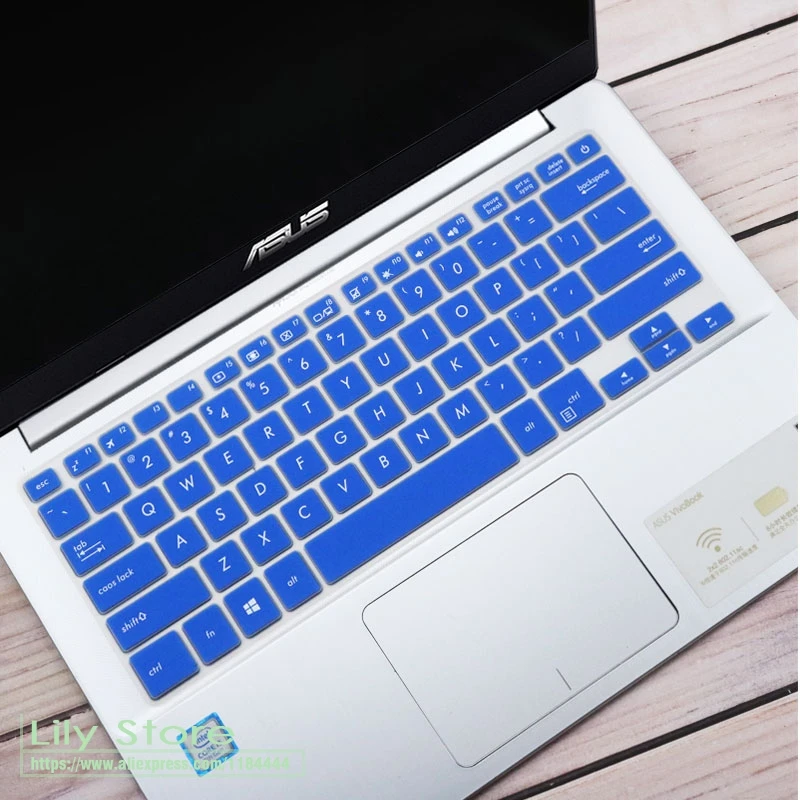 Blue Для Asus vivobook S14 X411UF X411UA X411 X411UN X411MA X411N R421 ноутбук 14 дюймов Клавиатура Защитная крышка - Цвет: Blue