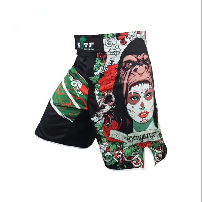 Muay Thai Training Bjj Boxing Shorts Pants for Men Printing MMA Fighting Pant Gym Sanda Sports Clothing Boxe Fight Wear |