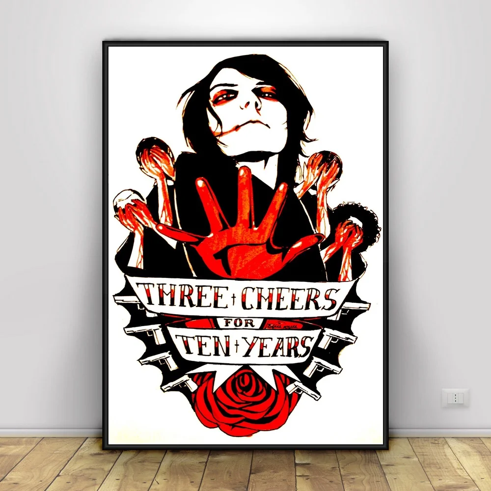 My Chemical романтика искусство Шелковый плакат домашний декор 12x18 24x36