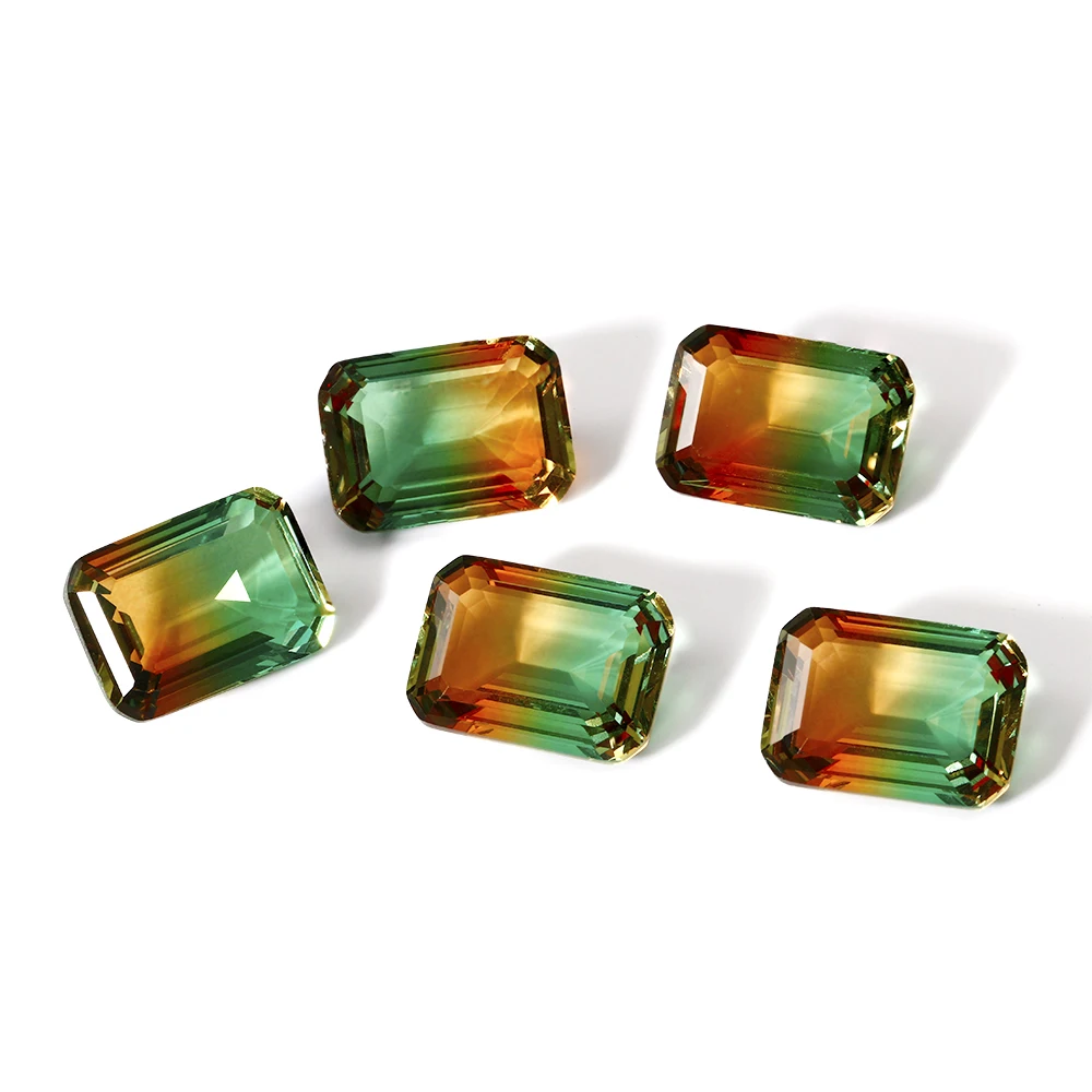 8-8.5ct свободные драгоценные камни Мода Большой размер прямоугольник овальной огранки турмалин камень ювелирные изделия аксессуары декоративные камни 5 шт