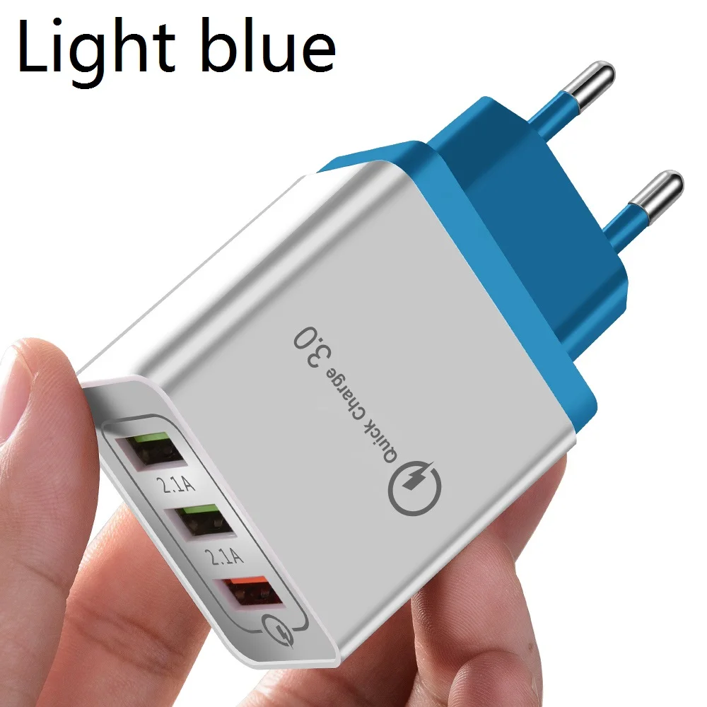l-blue phone charger SUNPHG Быстрая зарядка 3,0 USB быстрое зарядное устройство для iPhone x 6 8 samsung s9 Oneplus зарядное устройство настенное зарядное устройство для мобильного телефона s - Тип штекера: l-blue phone charger
