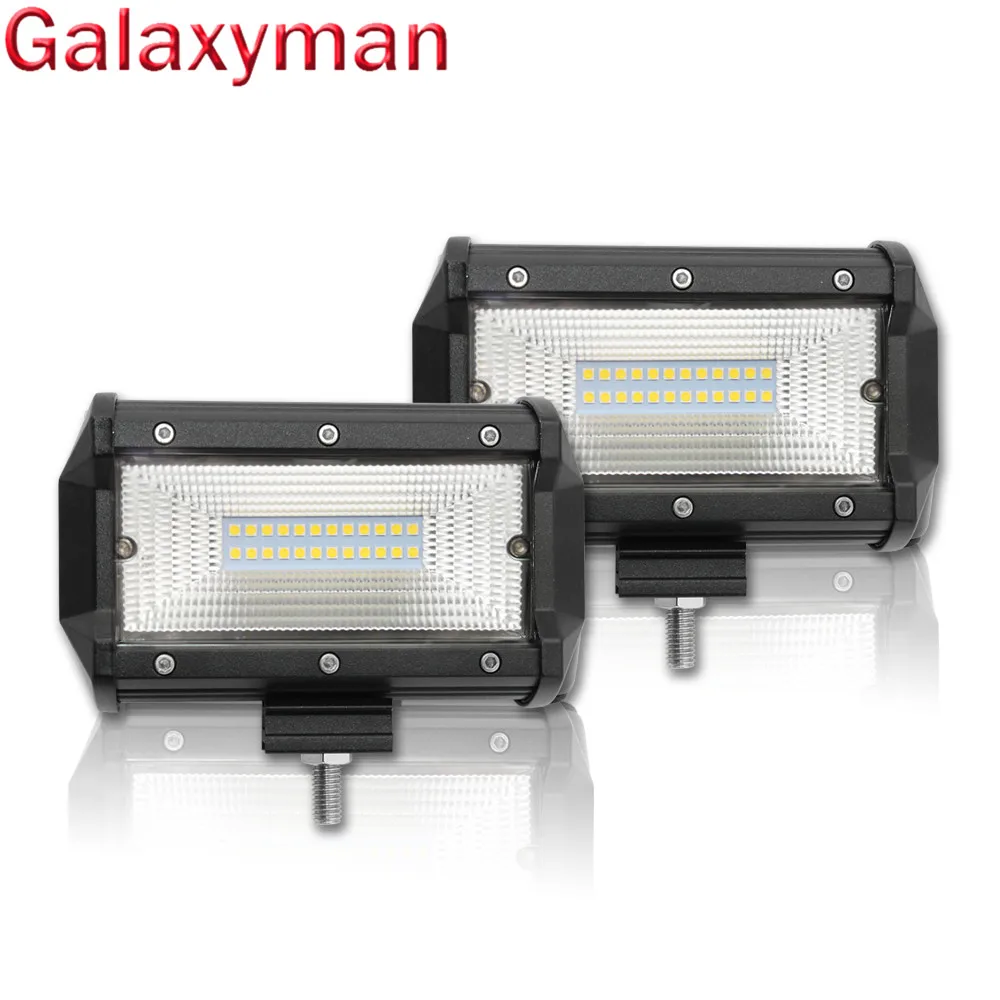 Galaxyman 2018 2 шт. 72 Вт 6000 К 5 дюймов светодиодный светильник для работы Бар луч потока 12
