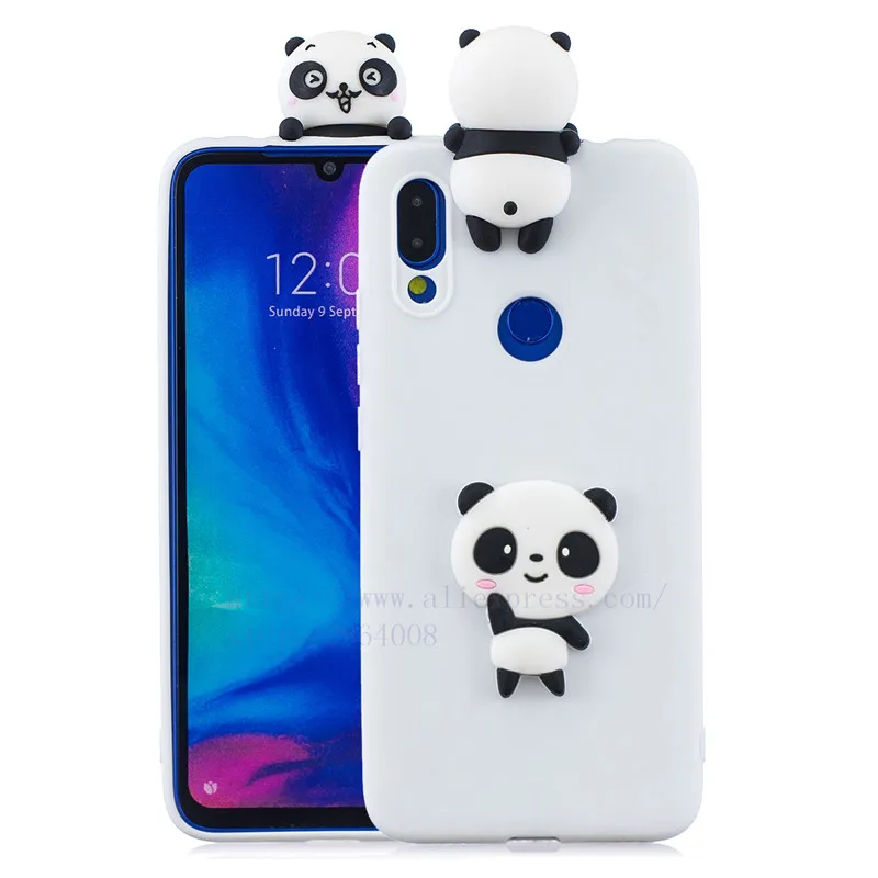 TRISEOLY для Xiaomi Redmi Note 7 Чехол Redmi 7 3D стерео патч мягкий силиконовый бампер набивной чехол с изображением животного для телефона Xiomi Redmi Note7