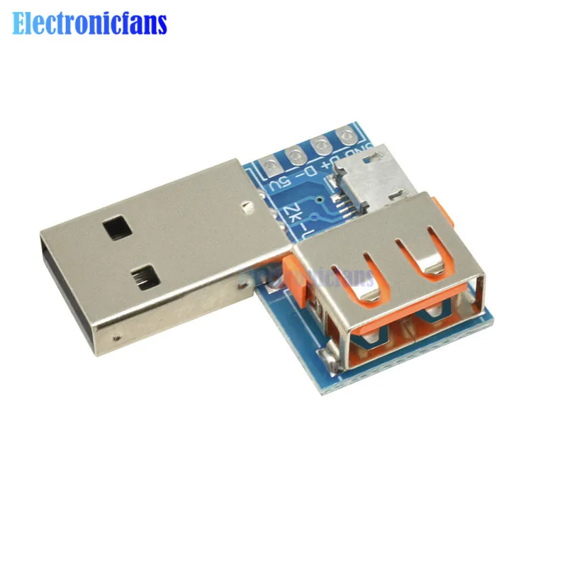 USB конвертер Стандартный мама к папа Micro 4P клеммный адаптер плата 2 54
