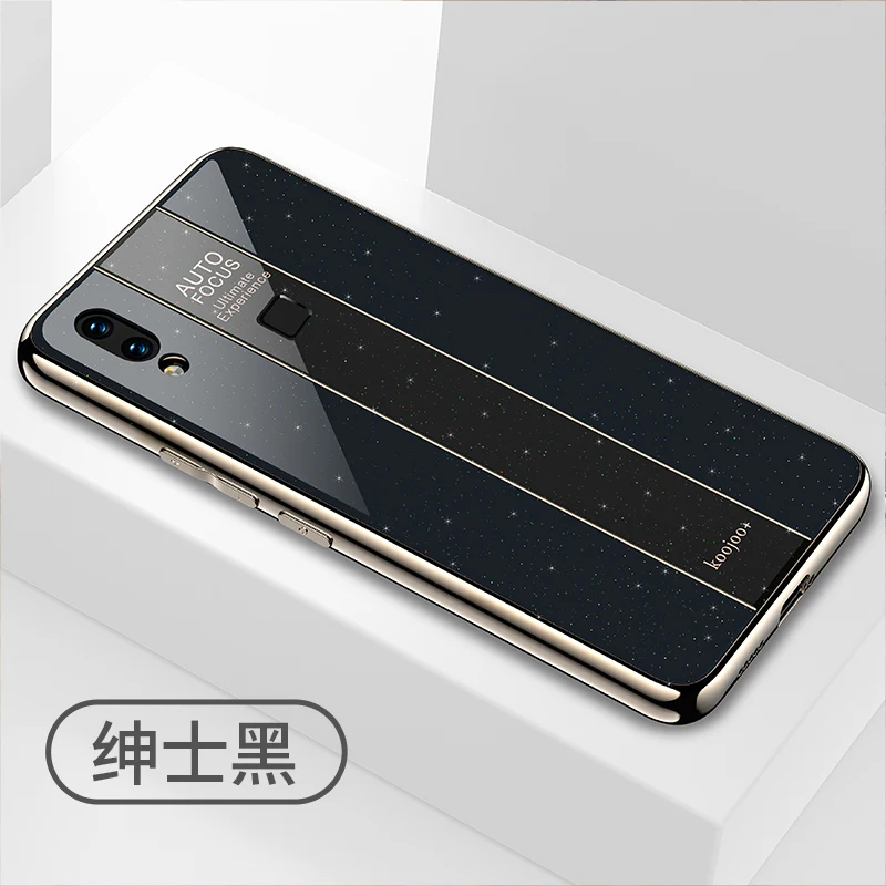 Роскошный модный чехол для автомобиля VIVO iQOO V15 Pro X27 Y95 Y93 Y91 V9 NEX A S TPU+ PC+ акриловый Блестящий противоударный чехол для телефона(XS0319 - Цвет: Черный