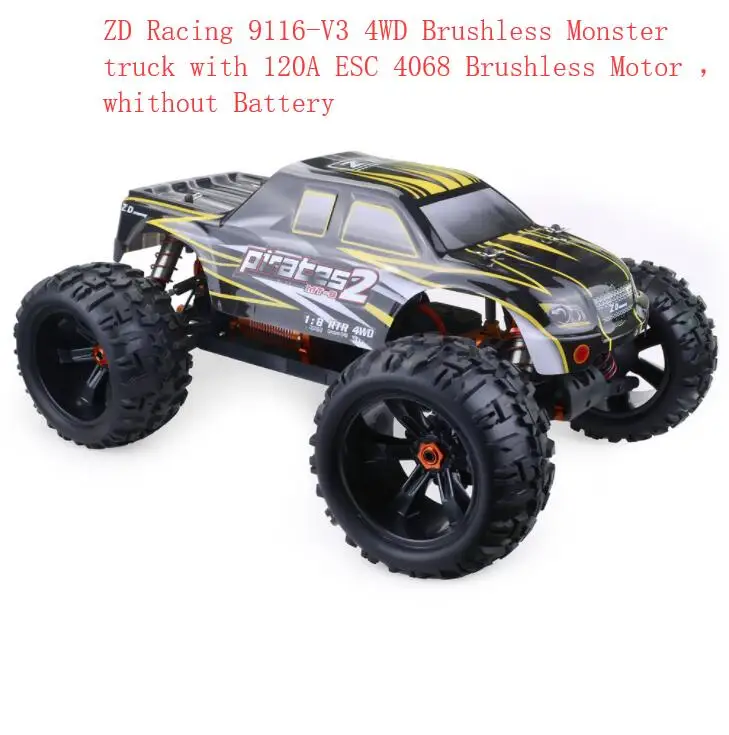 1/8 ZD гоночный автомобиль 9116-V3 RC автомобили DIY гоночный монстр грузовик полномасштабный крошечный настоящий гоночный автомобиль сплав 6061 DIY рама открытый автомобиль игрушки - Цвет: Зеленый