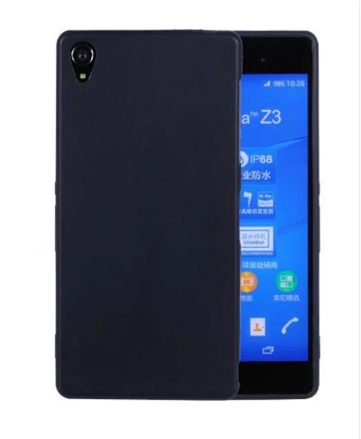 Высококачественный черный матовый Мягкий ТПУ мягкий чехол для Sony Xperia Z Z1 Z2 Z3 Z4 Compact