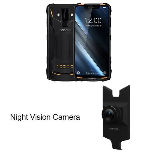 add night vision cam IP68/IP69K DOOGEE S90 модульный прочный мобильный телефон 6,18 дюймов дисплей 5050 мАч Helio P60 Восьмиядерный 6 ГБ 128 ГБ Android 8,1 16,0 M Cam - Цвет: add night vision cam