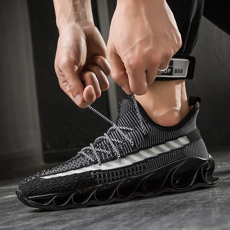 Men Fashion Spring Blade Shoes Outdoor Sport For Male Sneakers Breathable Running Casual Mesh Sneaker Walking | Обувь