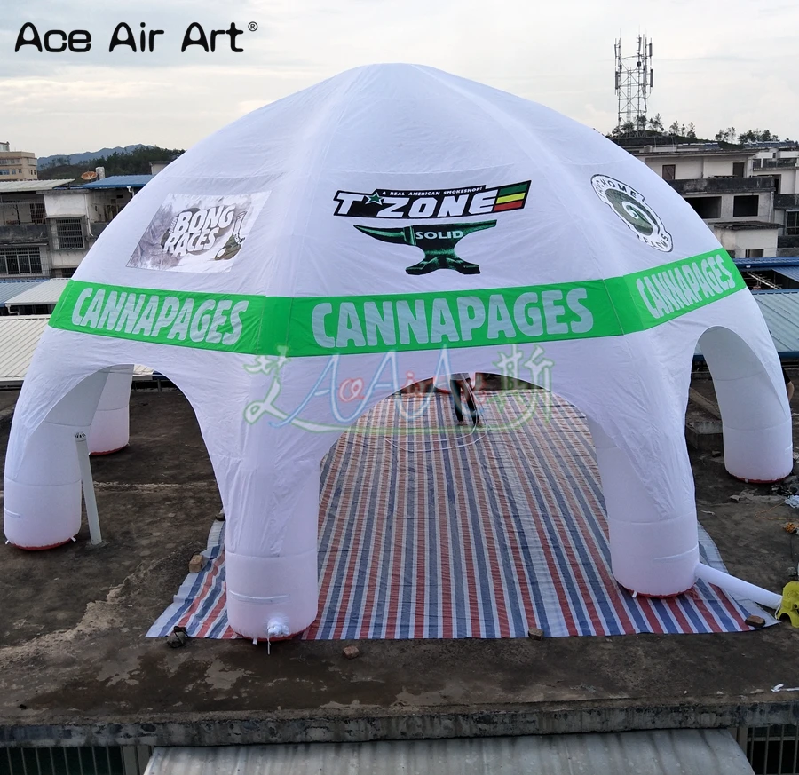 Огромная надувная купольная палатка паук диаметром 10 м место для сбора событий с