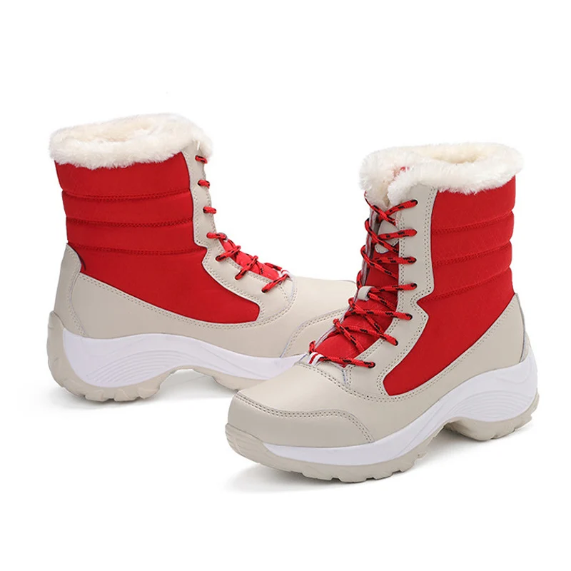 SONDR botas nieve mujer цвет белый черный красный ботильоны на резиновой подошве со