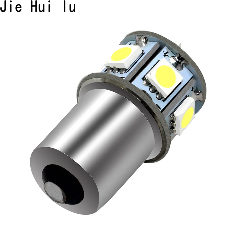 BA15S 1156 1157 Bay15d Автомобильный светодиодный 150 градусов 12V 24V 5050 9 SMD 180LM лампы фары