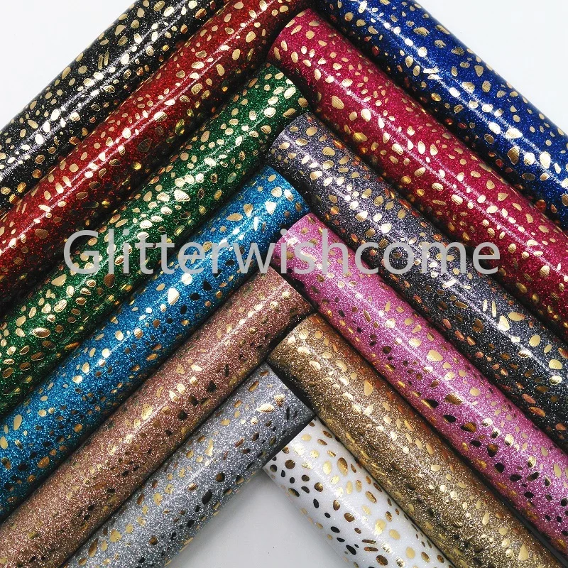 Glitterwishcome 21X29 см A4 размер винил для бантов блестящая леопардовая кожа Fabirc искусственная кожа листы для бантов, GM328A