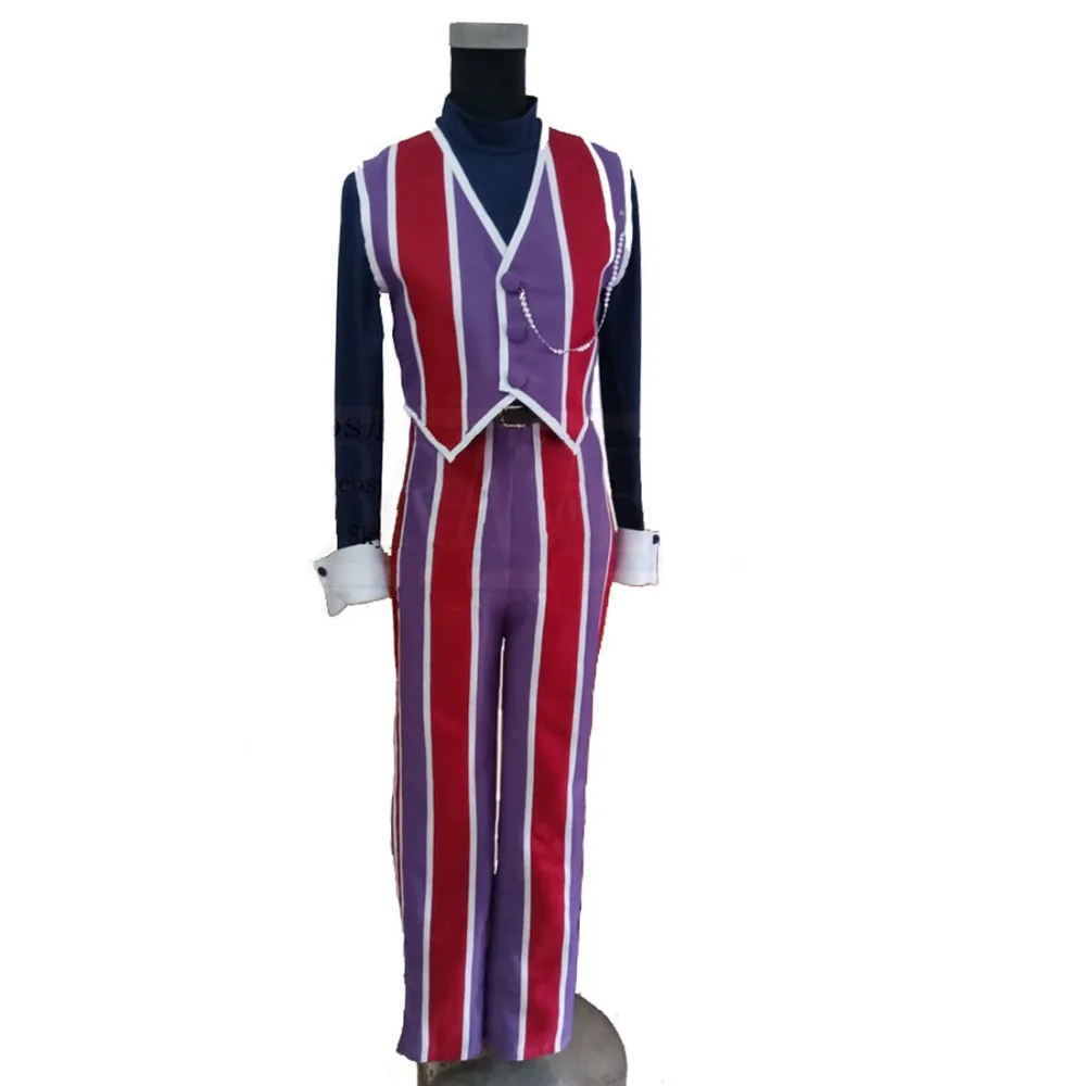 2018 г., LazyTown Robbie Rotten Cosplay, жилет KJHY для взрослых, брюки, рубашка, костюм, полный комплект, косплей костюм