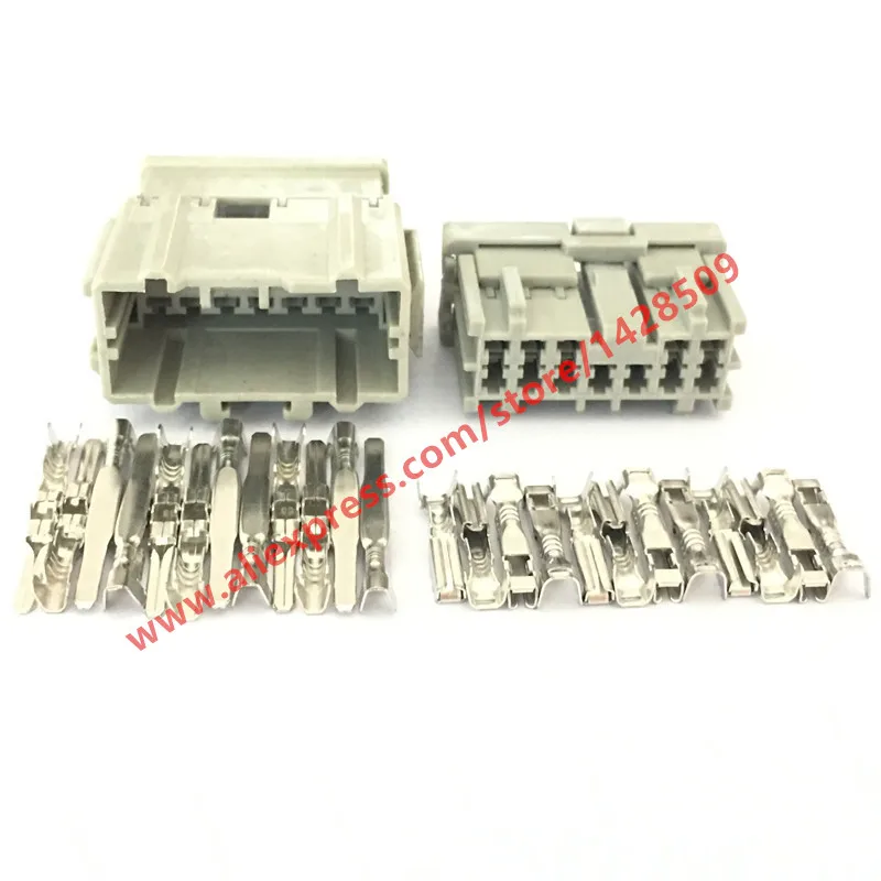 

20 Sets 12 Pin Gery Automotive Electric Harness Female Male Connector