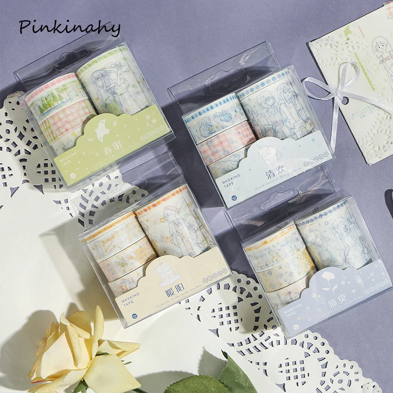 6 рулонов/набор хорошее время декоративные бумажные пули журнал набор