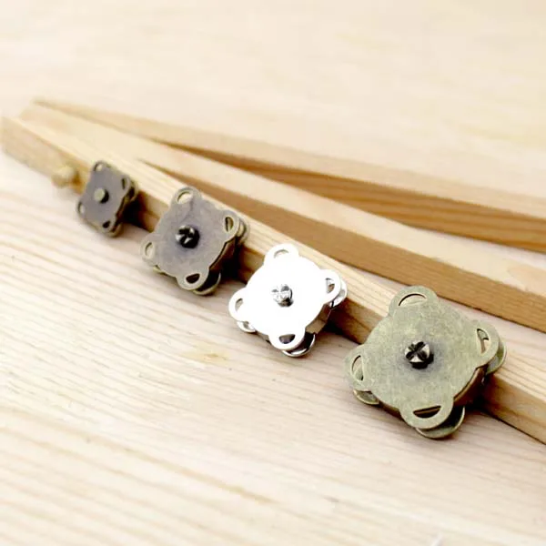 Серебро бронза магнитные застежки кнопки для Магнит сумки пуговицы кошелька