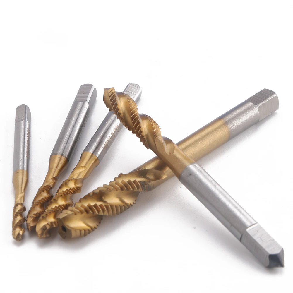 

Metric M3-M8 HSS Titanium Coated Machine Spiral Flute Screw Thread Forming Tap