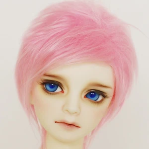 BJD плюшевый парик короткий розовый для 14 13 17 
