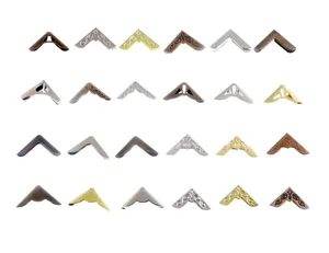 Бесплатная доставка 12 шт. БронзовыйСеребряныйБронзовый вариант больше стилей альбомов для скрапбукинга Альбомы меню папки Угловые протекторы