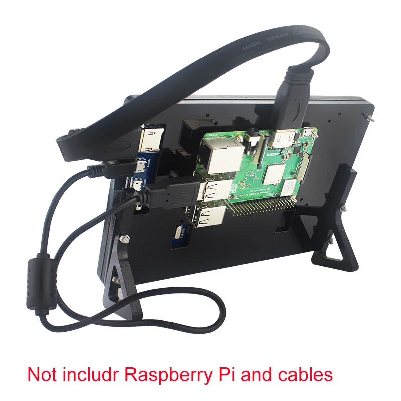 Акриловый держатель для Raspberry Pi 4 акриловый чехол только 7 дюймового экрана