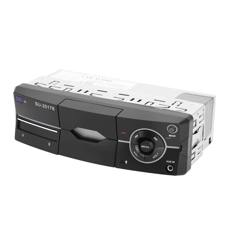 1 Дин Bluetooth Радио MP3 плеер аудио стерео радио 12 В FM AUX громкой связи вызов в тире