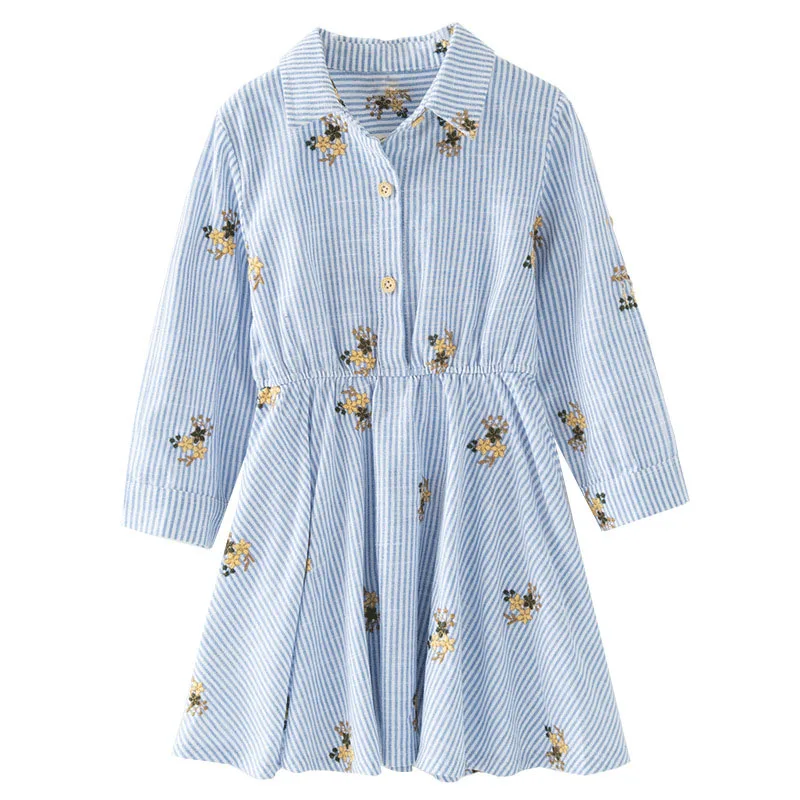 Детское платье осень 2017 г. Новые Девушки повседневные платья дети мультфильм