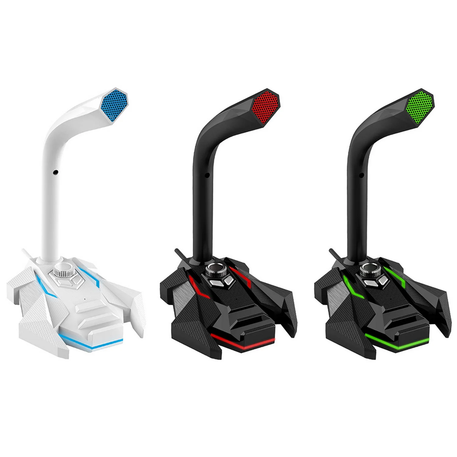 Besegad Cool USB Проводная настольный микрофон с Светодиодный индикатор для PS4 игр в