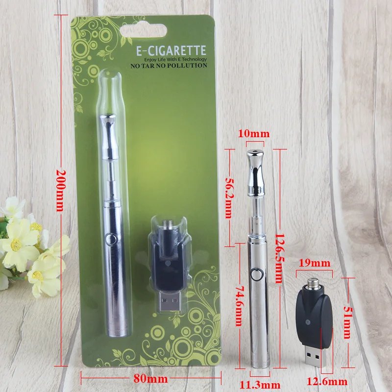 

Mini Electronic Cigarette Kit Ceramic core Vape Pen E-SMART battery CBD Vaporizer E-Cig rechargeable battery thread Vapor Cig