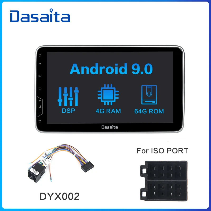 HA2186-MAX6 Dasaita 10," ips экран автомобиля Радио 2 Din Android 9,0 DSP универсальный автомобильный стерео Мультимедиа Bluetooth gps навигация HDMI MAX6 - Цвет: HA2186-MAX6