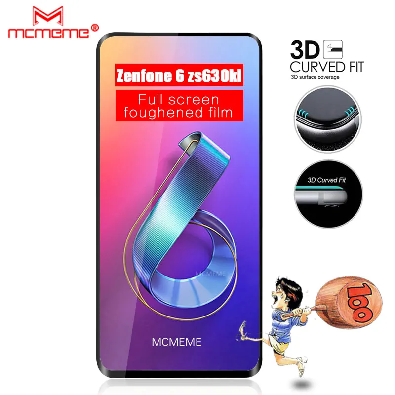 Для Asus Zenfone 6 ZS630KL закаленное стекло для 6z 2019 Защитная пленка экрана полное