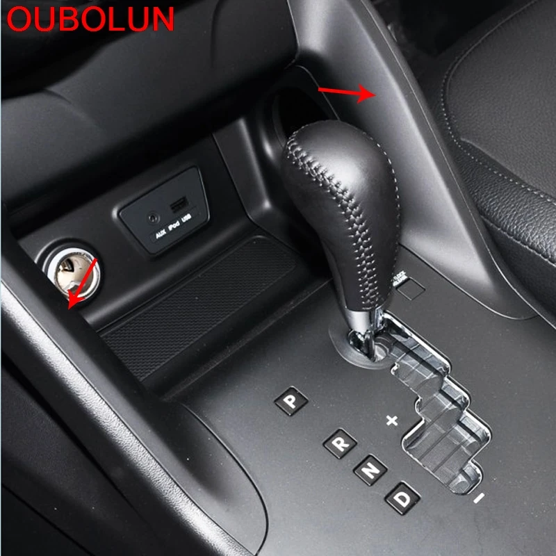 OUBOLUN ABS хром для Hyundai Tuscon IX35 2010 2011 2012 2013 2014 внутренняя панельная Накладка коробки