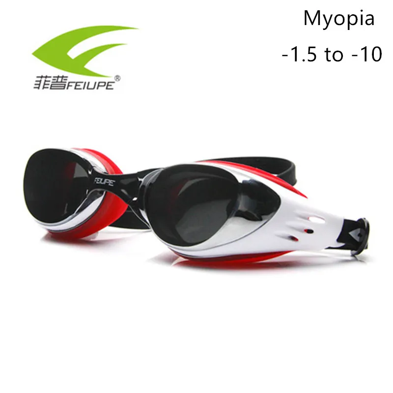 Myopia Swimming Goggles Silicone Anti-fog HD Diopter Swim Eyewear UV Glasses Mask Adult Prescription Optical Child C507 | Спорт и