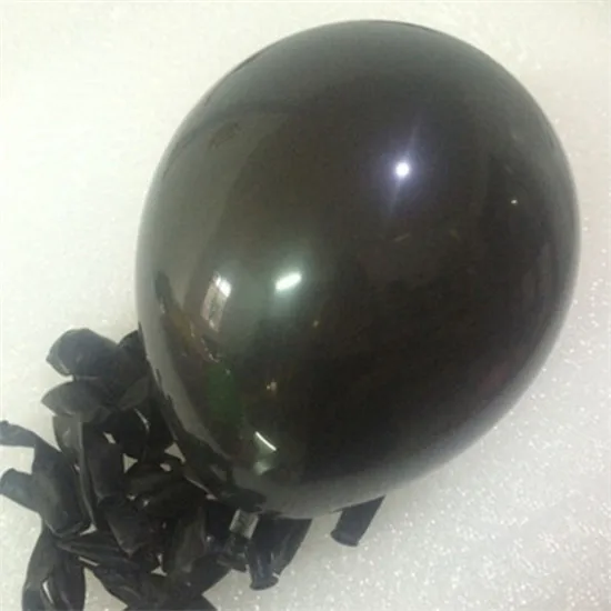 Black 10 шт./лот, 12 дюймов, толстые латексные шары с жемчугом, золотые, красные, розовые, синие жемчужные шары для свадебной вечеринки, украшения для дня рождения - Цвет: Black