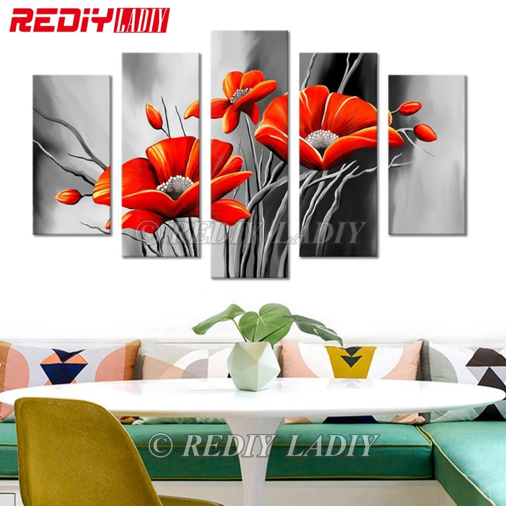 REDIY LADIY алмазов картина Триптих Кристалл бриллиантовой вышивки Модульная цветы