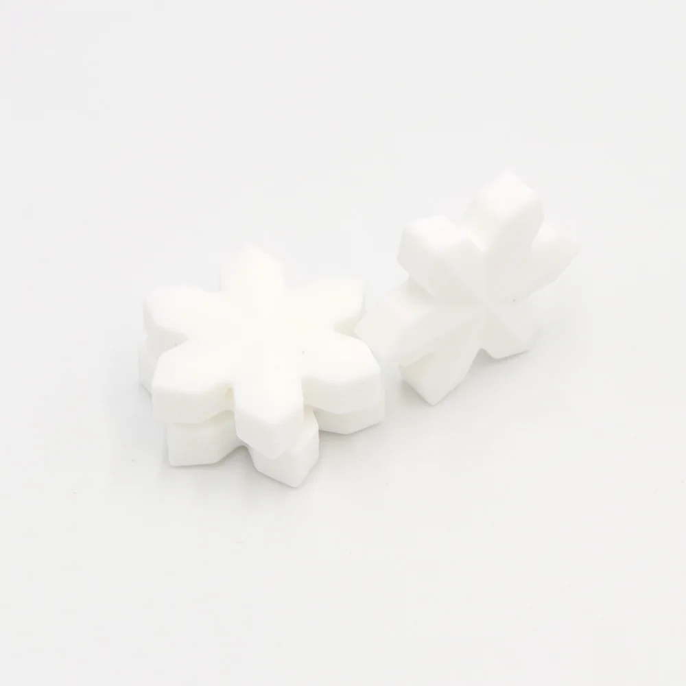 50 шт. силиконовые бусины в форме снежинки для изготовления ювелирных изделий |
