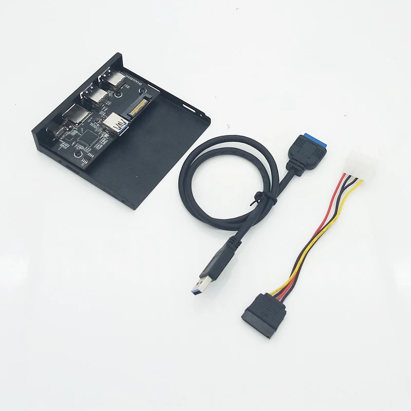 Zomy черный Алюминиевый 4 вида стилей 3 5 &quot19/20PIN USB 0 адаптер HUB дисковод Шасси Панель