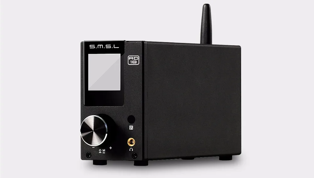 SMSL AD18 Hi-Fi аудио стерео усилитель Bluetooth 4,2 полный цифровой усилитель мощности поддержка Apt-X USB DSP 2,1 для динамика