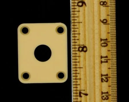 

Пластиковые прямоугольные накладки на гнезда для электрогитары, накладки на внешнюю подушку для гитары желтого и черного цвета