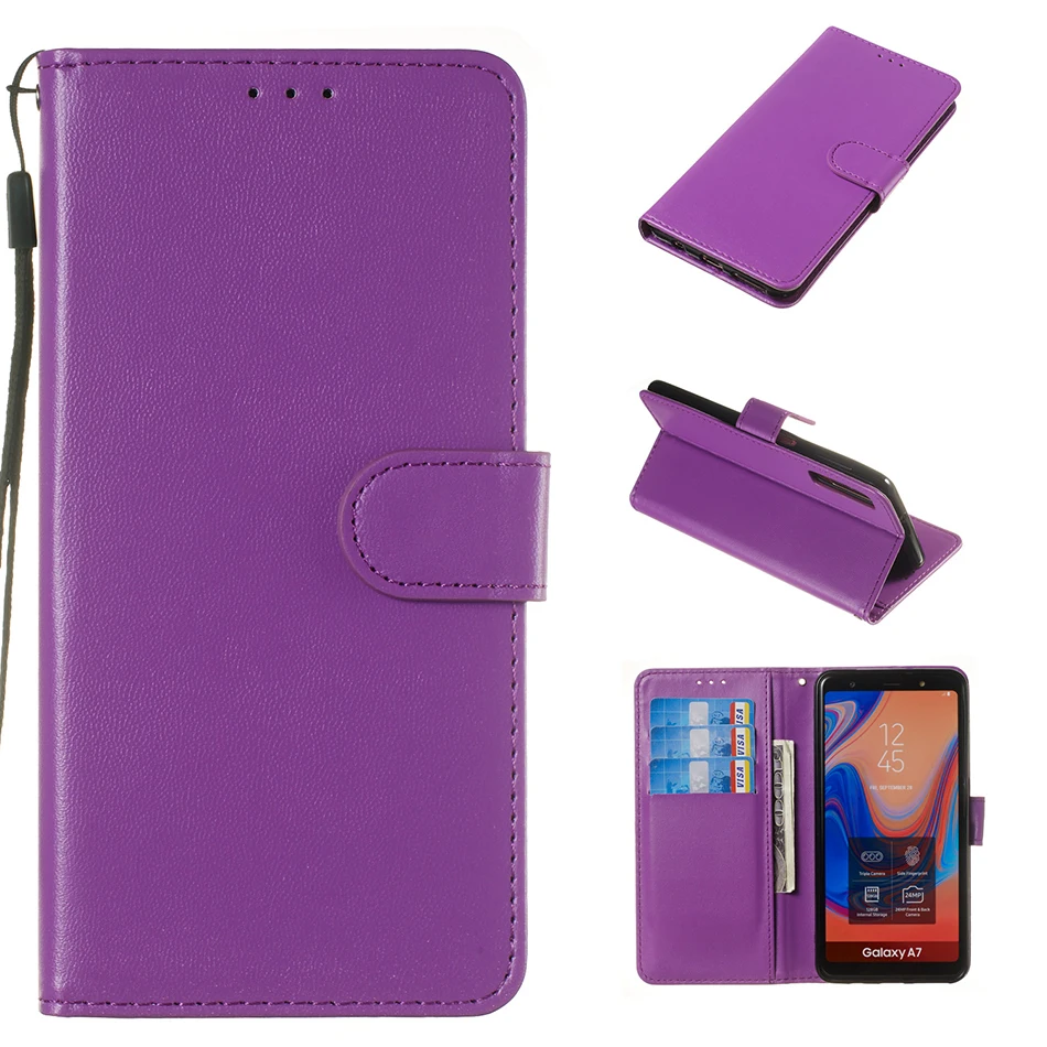 Чехол книжка с отделением для карт Samsung Galaxy A3 A5 J5 Pro 2017 J330 J530 J730 J3 J4 J6 J7 J8 A8 A7 A6 Plus