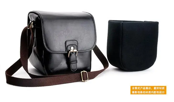 Retro Korean Leather Bag Waterproof Camera Leisure Shoulder Case FOR CANON NIKON 500D 650D D60 D600 D70 D700 | Электроника