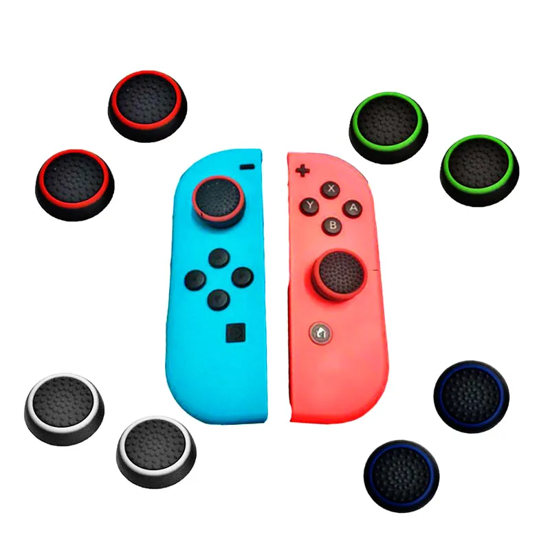 4pcs Silicone Analog Thumb Stick Grips for Nintend Switch PRO Controller Thumbstick Caps NS Joystick Cover Replacement | Электроника